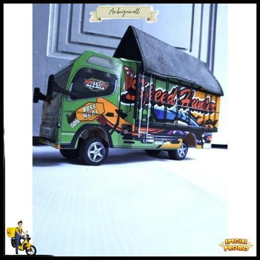 Miniatur Truk Oleng Kayu Full Lampu Kelip Harga Murah Dijamin Bagus