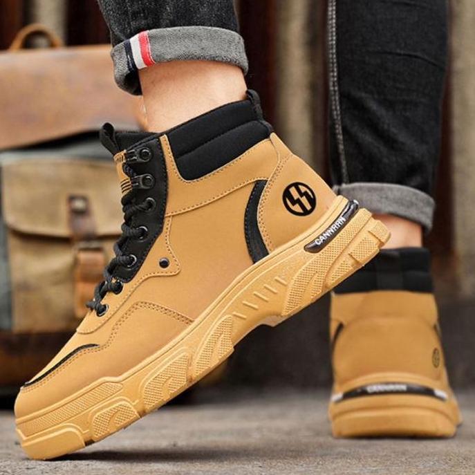 TBIG CAVERN Sepatu Boot Pria Ankle Boot Import Kerja Santai Sepatu Pria