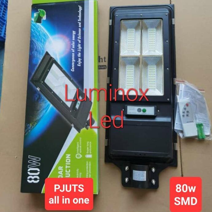 lampu jalan solar panel 80watt 80 w tenaga surya matahari 80w 80 watt