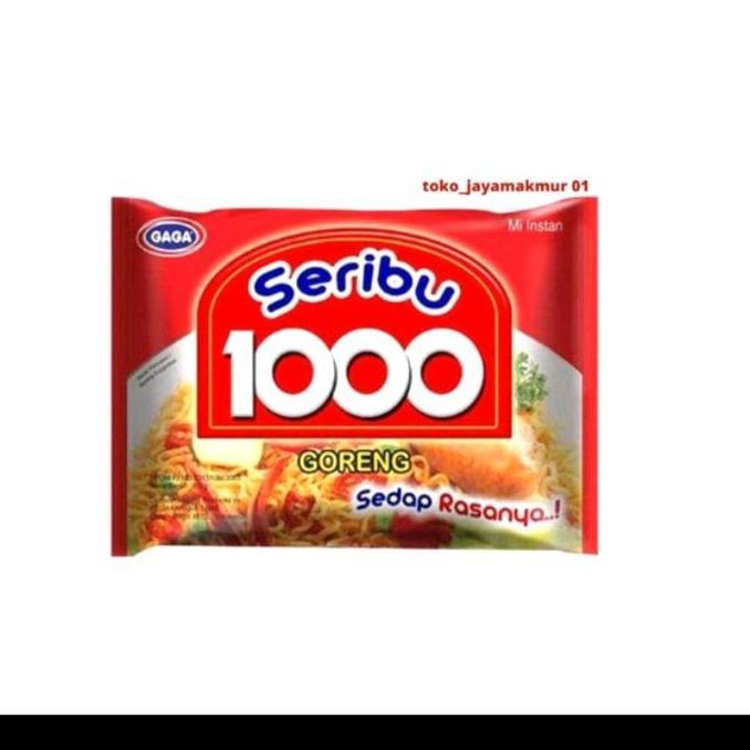 Whynot- Mie Gaga 1000 Goreng 1 Dus 40Pcs Kemasan 50Gr Instan