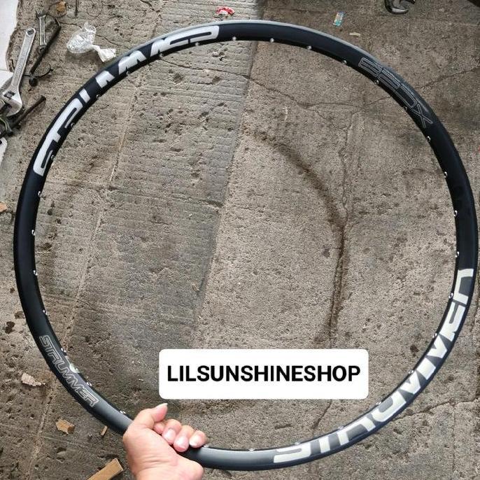 Rims Velg 27.5 STRUMMER XC28 Rim Lubang Ruji 32H Rivet Presta FV Tubeless Ready Double Wall Hole Mat