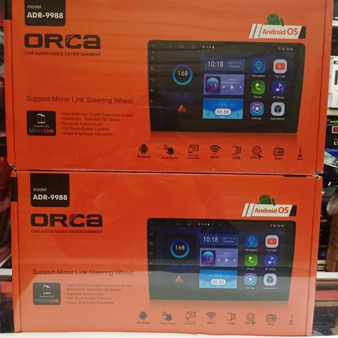 Head Unit Orca Adr 9988 9 Inch New Model