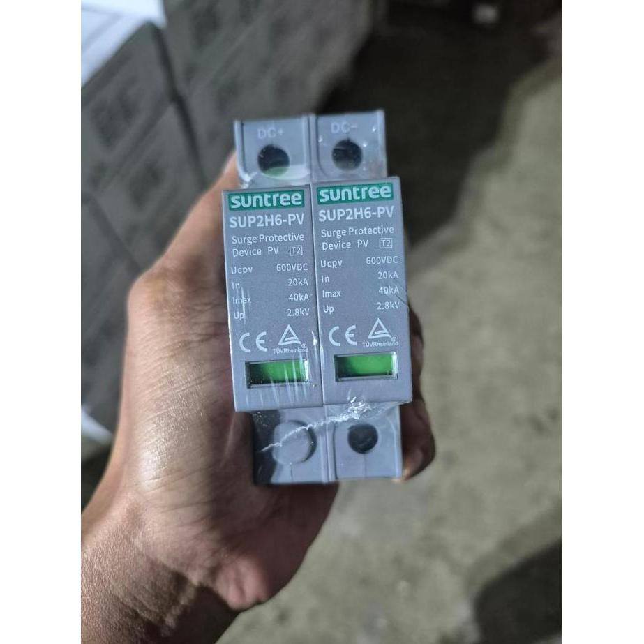 Murah Dc Spd Surge Protection Device Suntree 2 Pole 600 Vdc 20-40 Ka