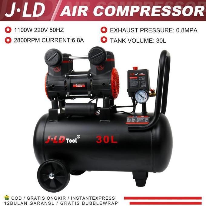 ivacoss99 - jld kompresor angin tanpa oilless 1hp 30l