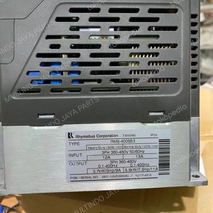Promo Inverter Rhymebus Rm6-4005B3 3.7Kw/ 5Hp 3Ph 380V