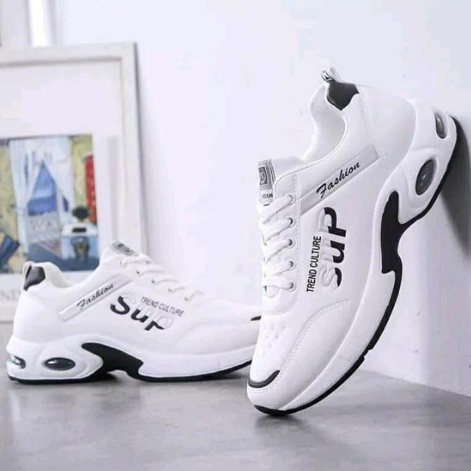Sepatu Putih Pria Sepatu Sneakers Casual Sport Sup Trend Sepatu Pria Keren Sup