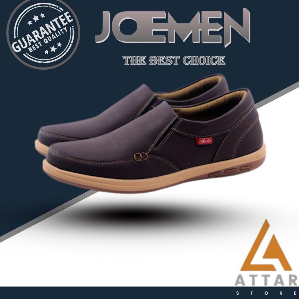 Sepatu Shoes Spatu Slip On Sneakers Kulit Casual Kerja Santai Sekolah Kuliah Jalan Jalan Main Kondan