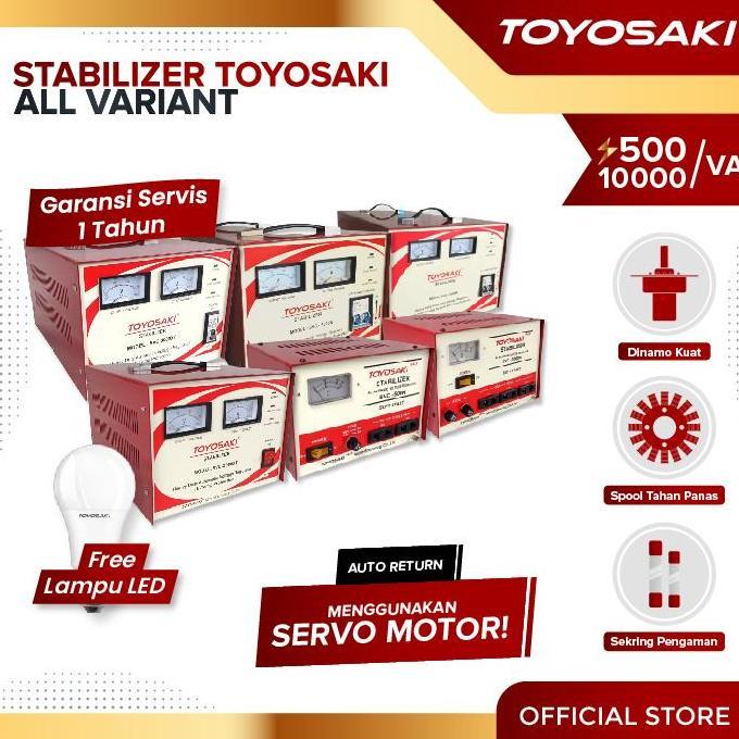 Zena_groupabadi - Toyosaki Stabilizer Stavol Listrik Stabiliser 500VA 1000VA 2000VA 3000VA 5000VA 10