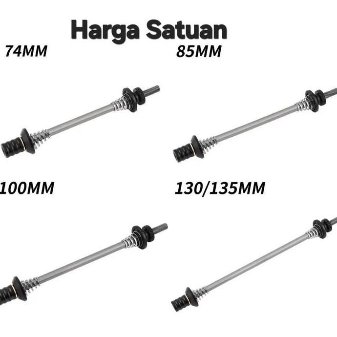 Muqzi Titanium QR Quick Release Sepeda Skewer As Hub Sepeda Lipat MTB Roadbike