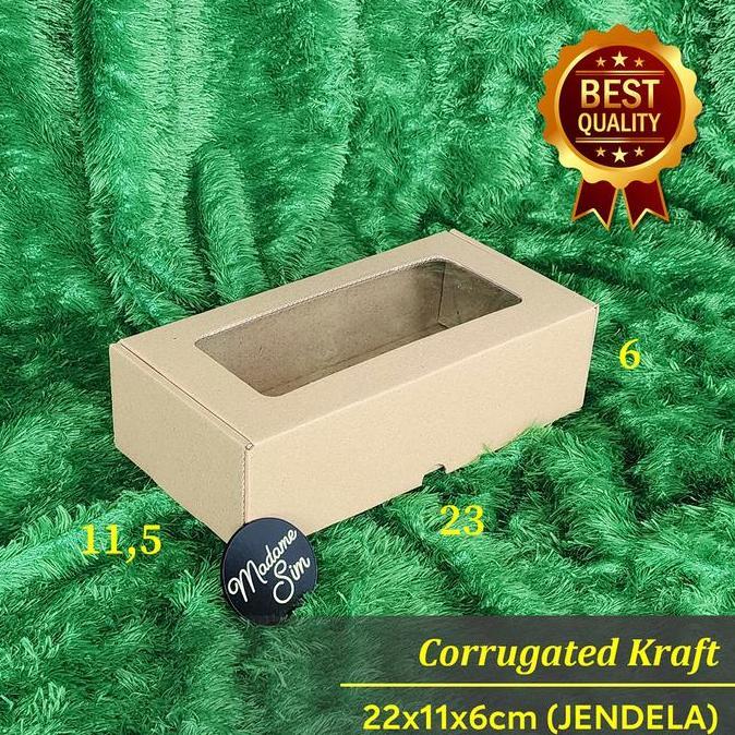 DUS KUE - CAKE BOX - GIFT BOX - KOTAK KADO 22x11x6 (JENDELA)