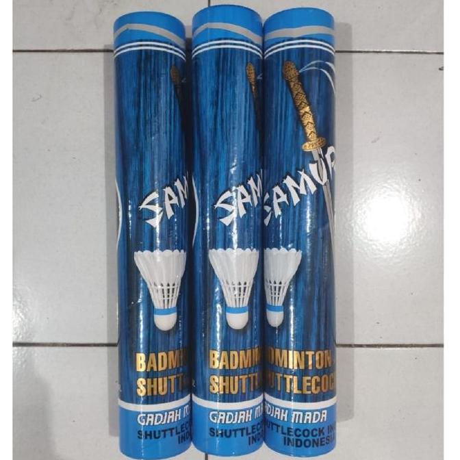 BEBAS ONGKIR - SAMURAI BIRU SHUTTLECOCK BADMINTON ORIGINAL