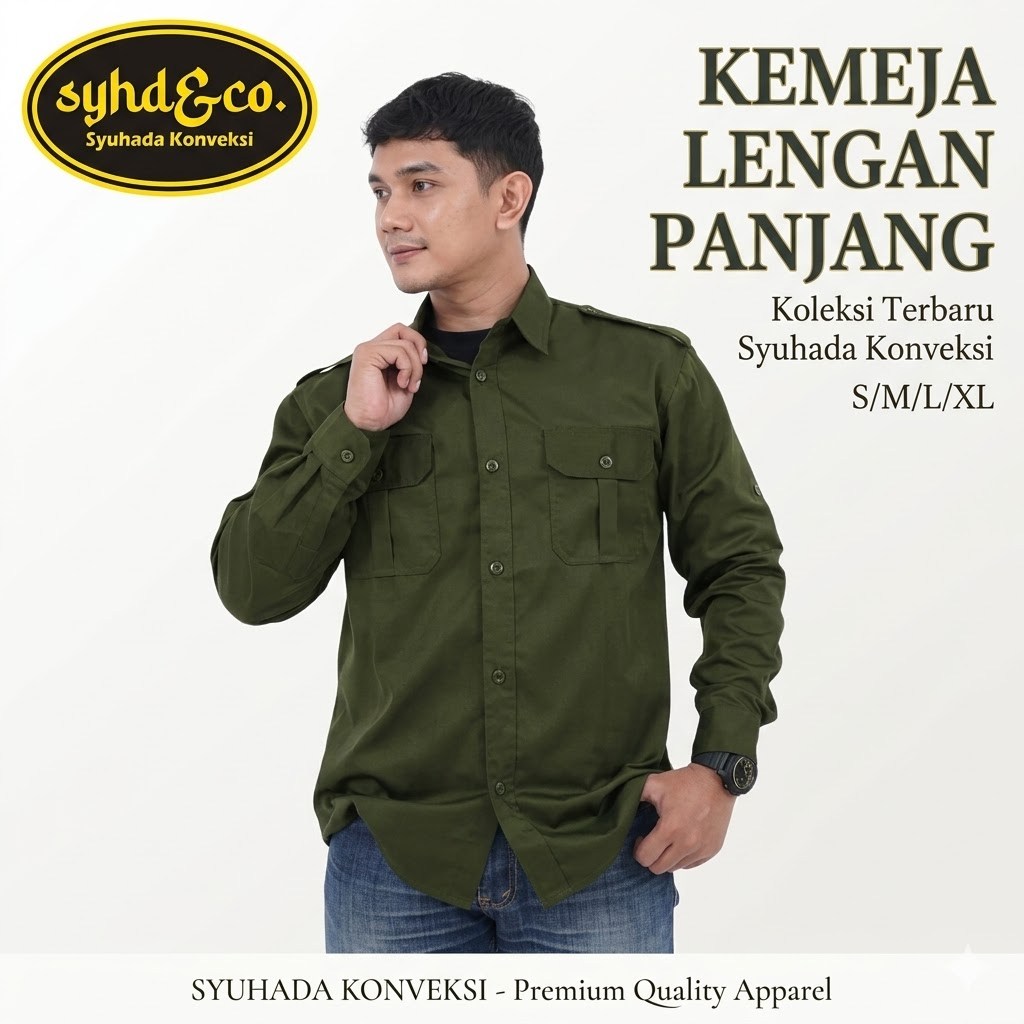 KEMEJA PDL LENGAN PANJANG / SERAGAM PDL