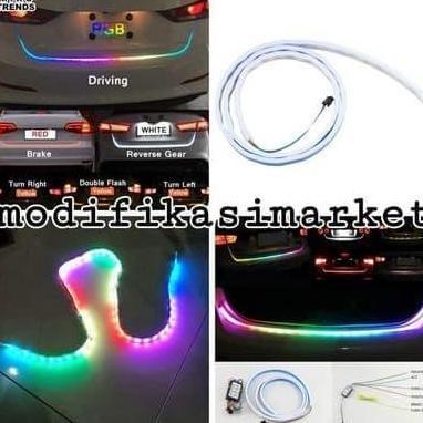 Promo LAMPU LED BAGASI MOBIL 120 CM / LED TAIL TRUNK RGB Diskon