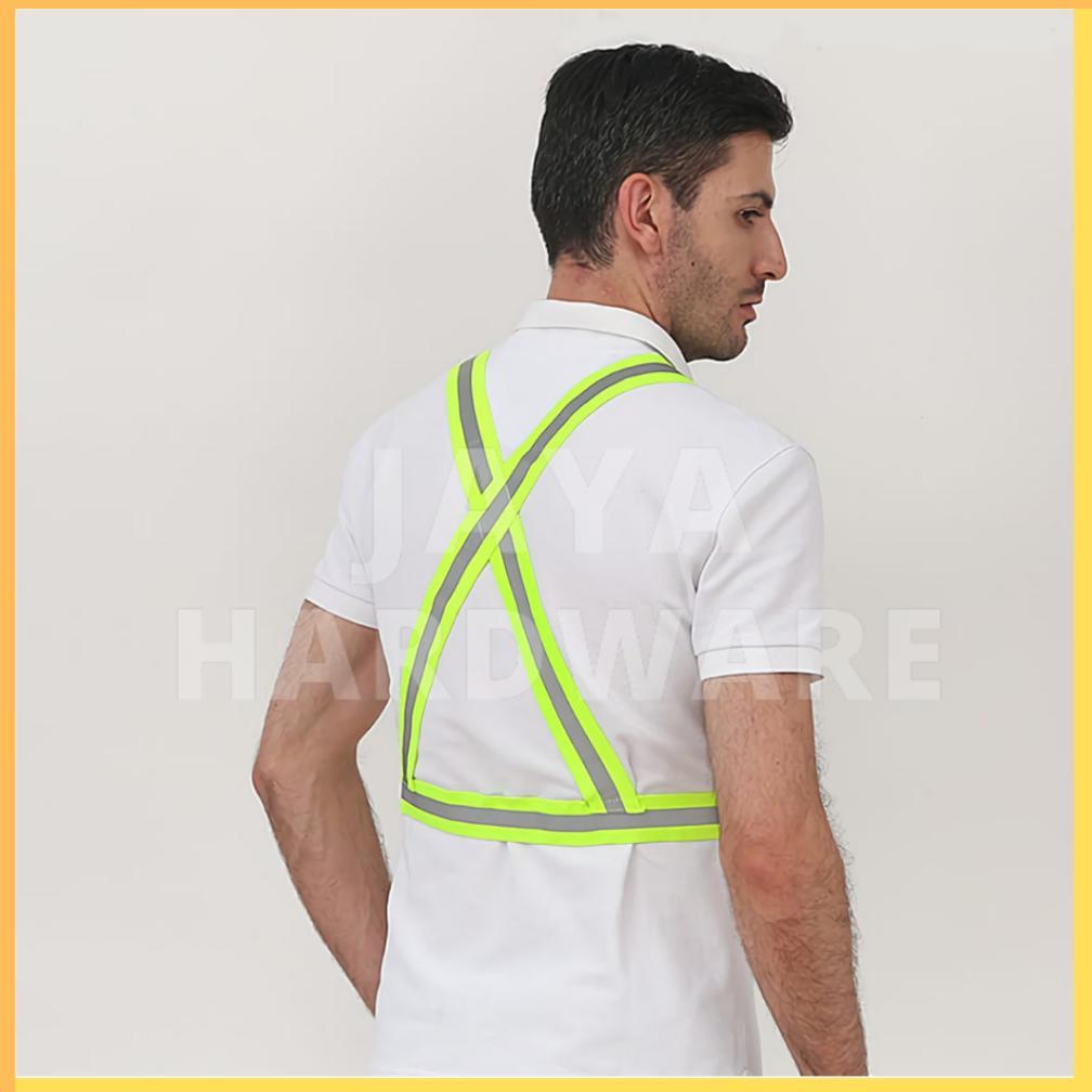 PREMIUM ROMPI PROYEK SAFETY REFLEKTOR BAHAN KARET ELASTIS MODEL V | JAS SAFETY BELT VEST REFLEKTIF S