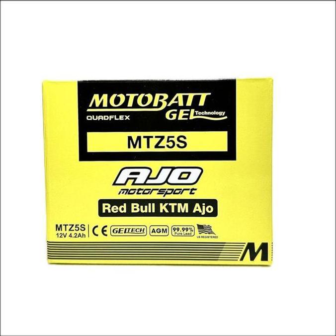 NEW GARANSI 2BULAN  AKI MOTOR HONDA BEAT FI SW MOTOBATT MTZ5S AKI KERING ORI