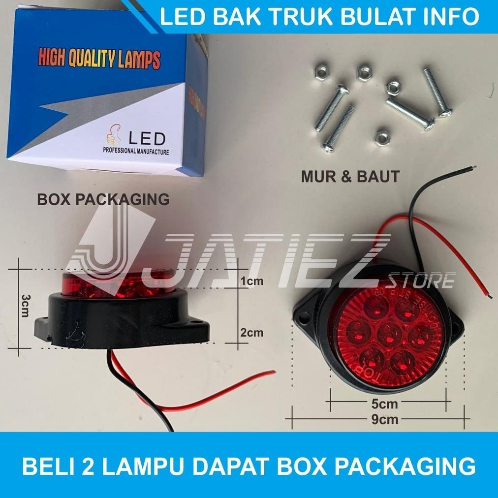 Discount Lampu Led Bak Truk Dny 90 Bulat 24 Volt