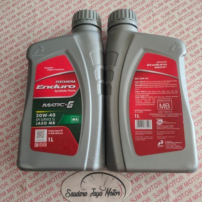 oli pertamina enduro matic G 1Liter. Oli motor