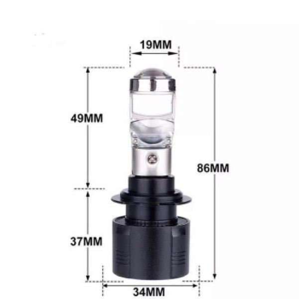 NEW LAMPU LED MOTOR H4 MINI PROJECTOR LED RAYTON M8 ORI