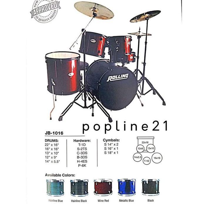 Drum ROLLING JB1016 / Drum set Rolling JB 1016