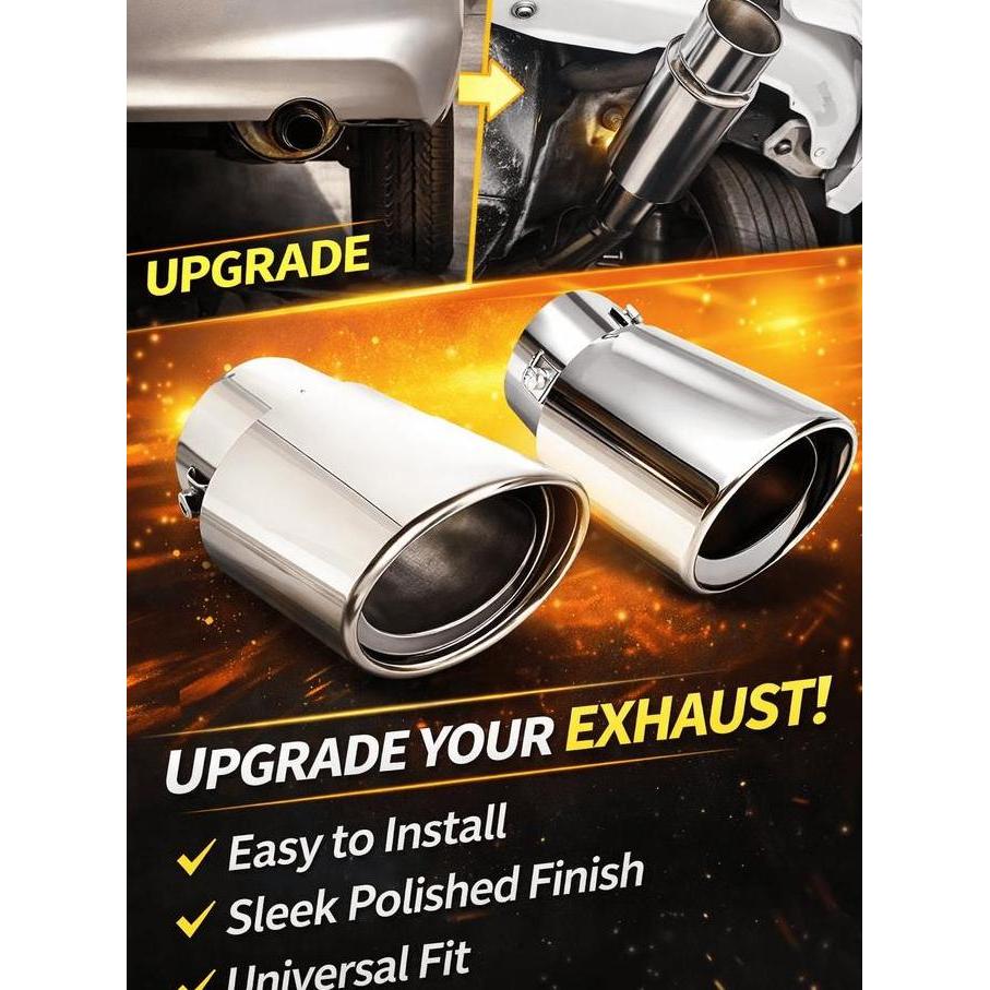 Muffler Ujung Pipa Knalpot Mobil Racing Slincer Ekor Variasi Universal