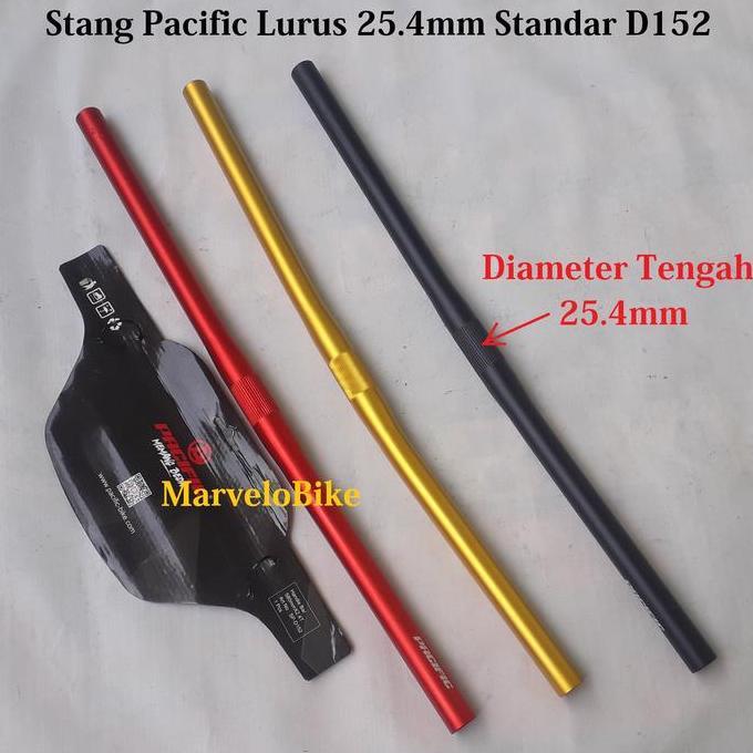 HandleBar Flat Bar Pacific Stang Sepeda Lipat MTB Pacific 25.4mm Lurus