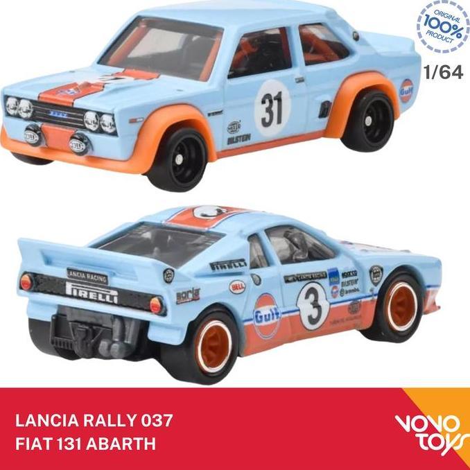 Hot Wheels 2 Twin Pack Lancia Rally 037 and Fiat 131 Abarth HotWheels