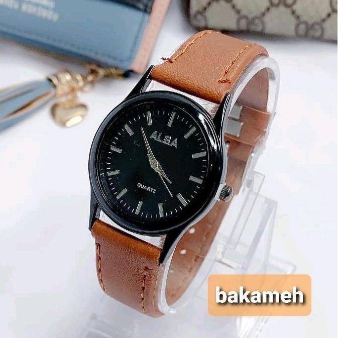 (B-FFWATCH)ALBA Jam Tangan Wanita Kulit Kalep Alba Kecil Terlaris FFWATCH-COD Fashion Analog Free Ba