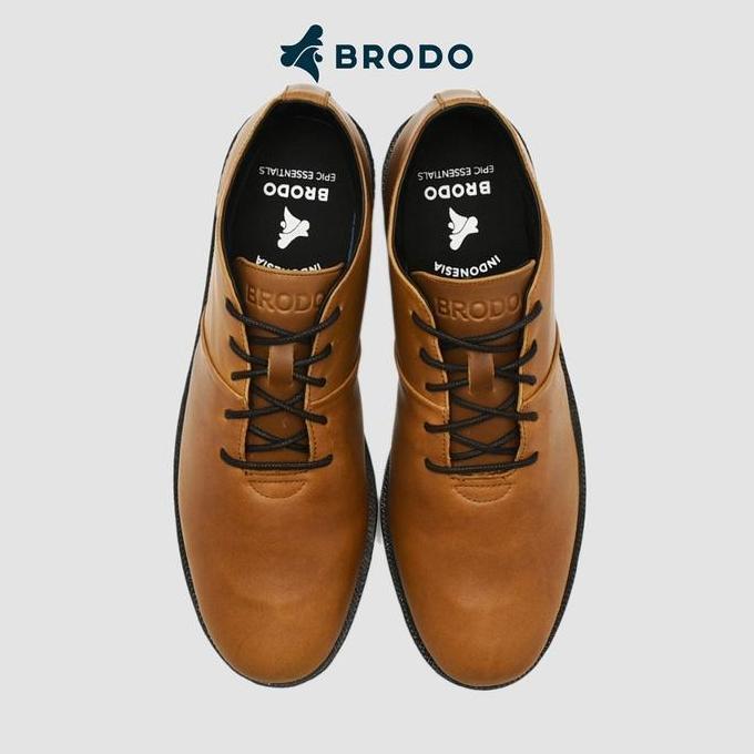 New BRODO - Sepatu Signore Low Vintage Brown