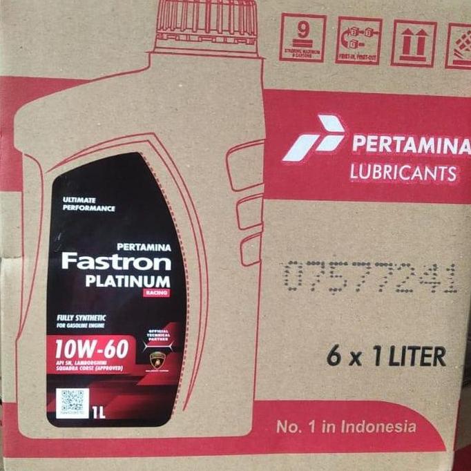 TERLARIS Oli Pertamina Fastron Platinum Racing - 10w 60 (1L) gratis ongkir