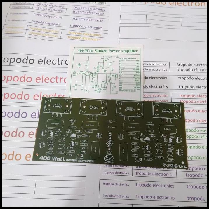 TERLARIS PCB POWER AMPLIFIER 400 WATT STEREO SANKEN 