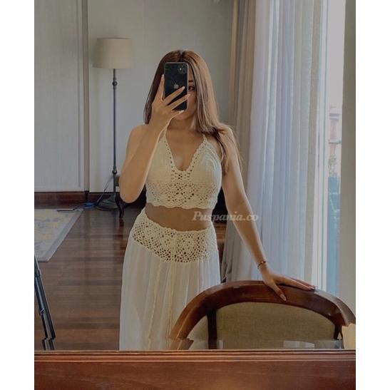 Bella Set Bikini Rajut Model Summer Wear Rok Rajut| Crochet Bali