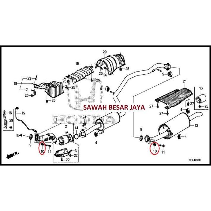 TERBARU FLEXIBLE JOINT SPRING PER BAUT KNALPOT HONDA BRIO . MOBILIO . JAZZ S RS GE8 GK5 GD3 IDSI VTE