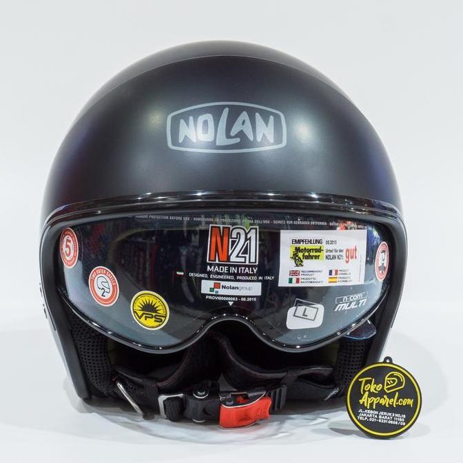 NEW HELM NOLAN N21 CLASSIC 010 - FLAT BLACK ORI