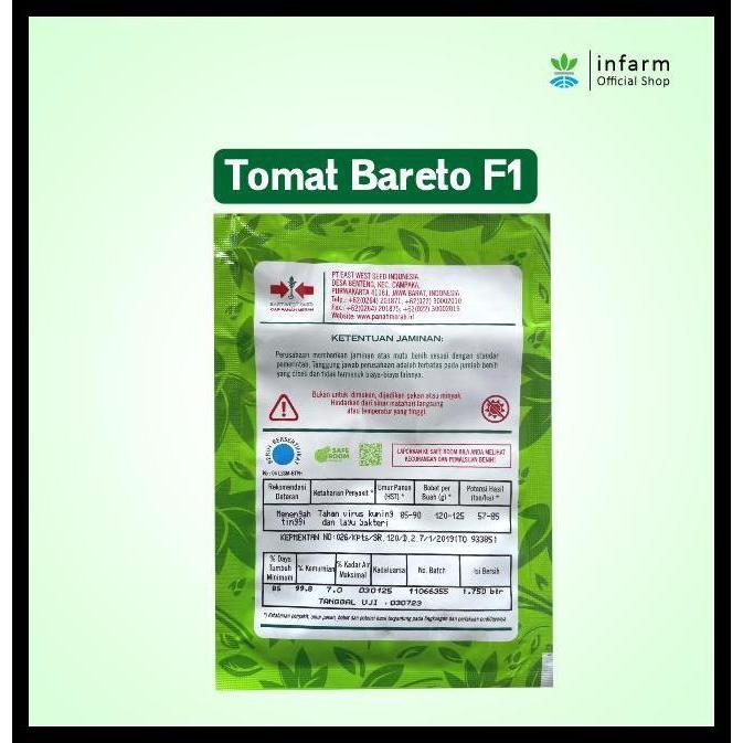 Promo / Infarm - Bibit Tomat Bareto F1 Benih Tomat Bareto 1750 Biji Original