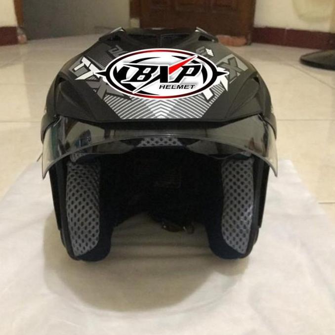 NEW HELM DMN DOUBLE VISOR DUKE ABU MERK BXP ORI