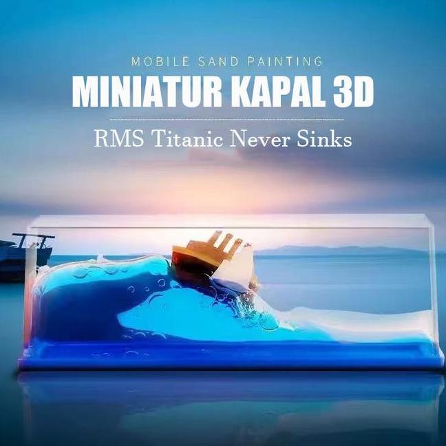 Kapal Hiasan Titanic Dekorasi Mobil Kapal One Piece Pajangan Kapal Pesiar Ornamen Mengambang