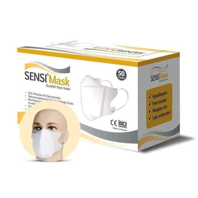 Masker Sensi Duckbil Isi 50 Masker Sensi