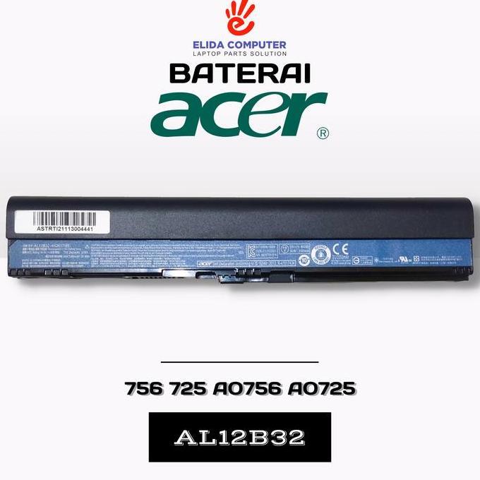 Baterai Acer Aspire One AL12B32 AL12B31 AL12A31 AL12X32 AL12B72 FAT