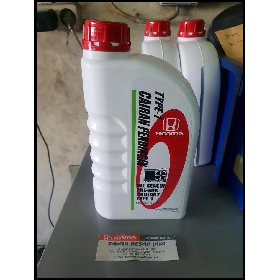 TERBARU COOLANT - CAIRAN PENDINGIN AIR RADIATOR TYPE-1 WARNA HIJAU MOBIL HONDA BRIO MOBILIO JAZZ RS 