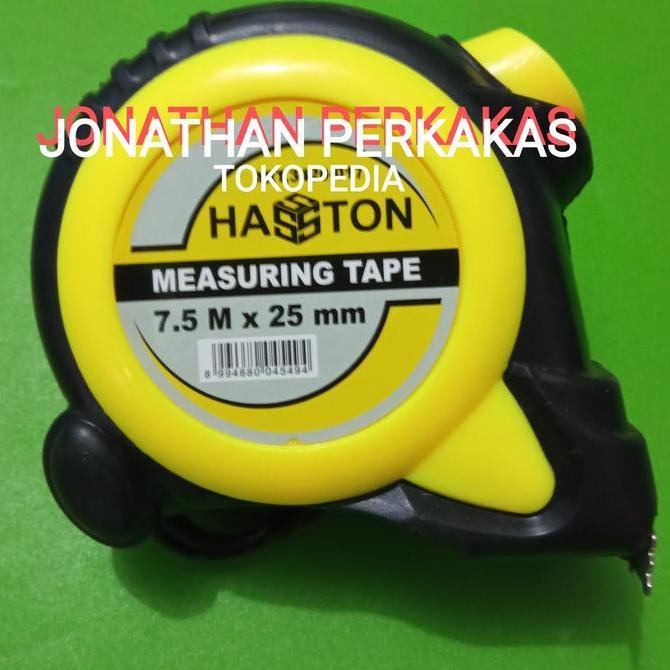 meteran 7,5mx25mmatic haston/meteran karet haston 7,5mx25mm