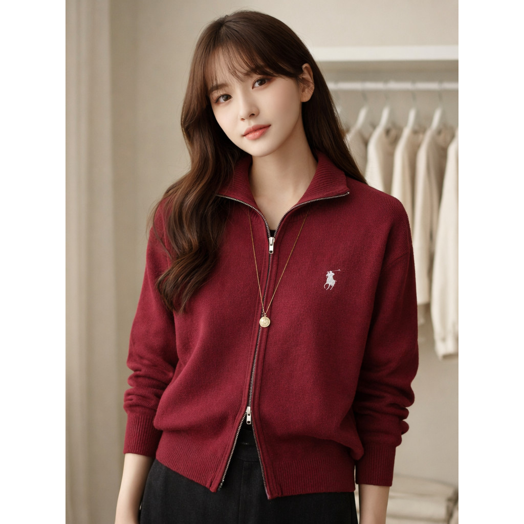 JAKET SWEATER RAJUT BORDIR WANITA KOREAN STYLE PREMIUM