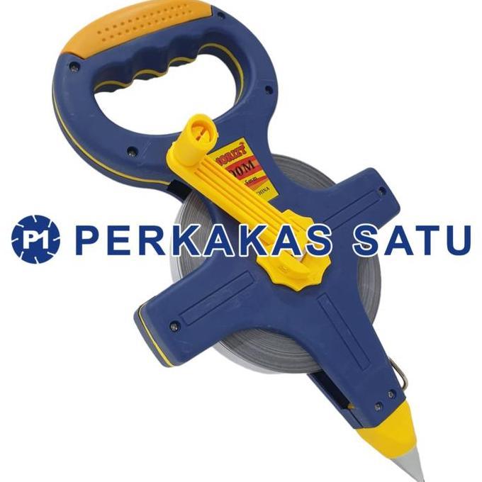 TERMURAH - METERAN TANCAP 100M 100 M METER MTR ROL PLAT BESI ROLL GULUNG GAGANG