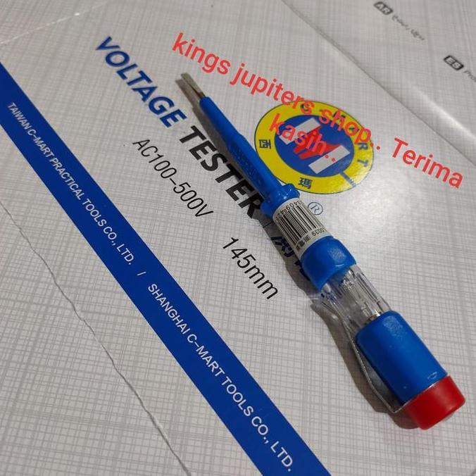 UNIOR ORIGINAL TESPEN 140MM 180MM atau CMART 145MM ac TES PEN TESTER LISTRIK PLN OBENG