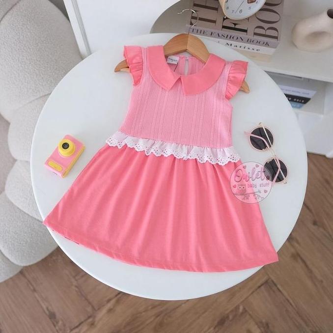 Dress Kerah - Dress Anak Perempuan - Dress Lucu - Dress Kerah - Baju Anak Perempuan 1-5thn