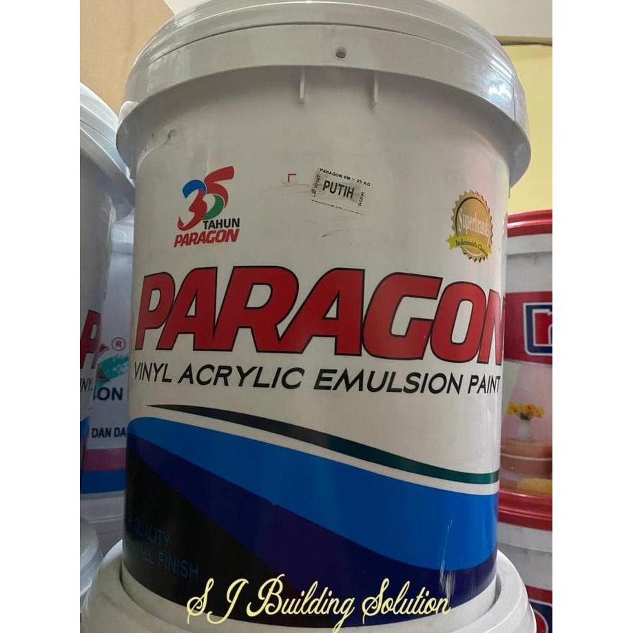 TERMURAH - Cat Tembok Air Paragon Putih Hitam 25 kg/ Pail Warna Warni