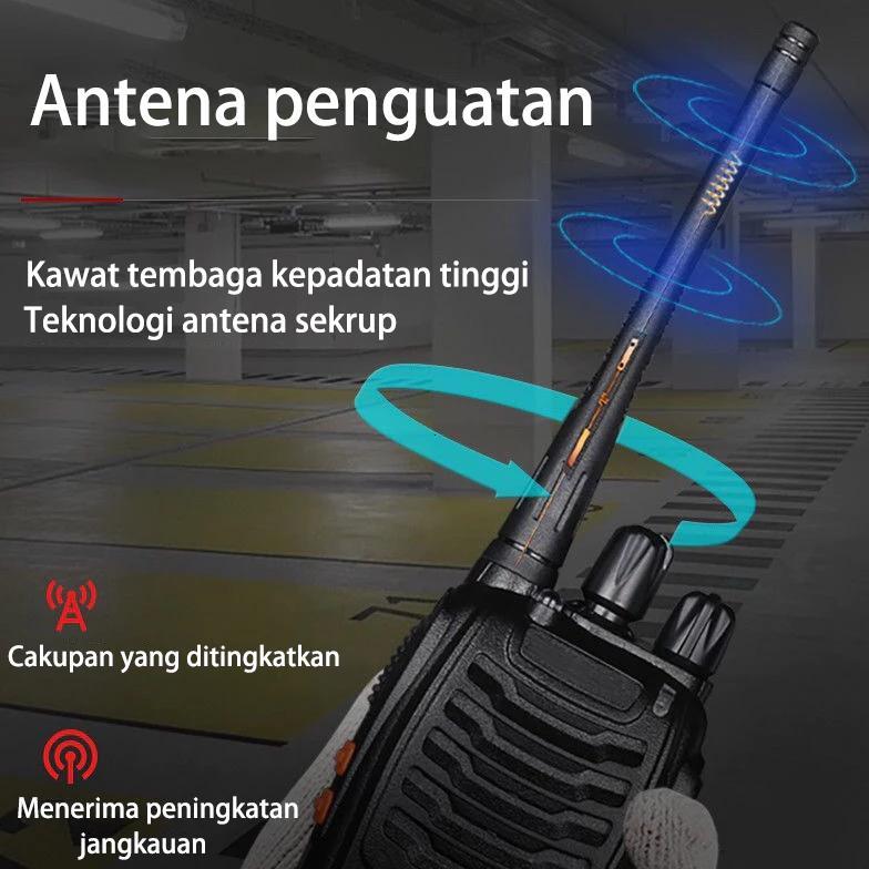 100%Ori HT BF-888S Walkie Talkie Jarak Jauh 10KM 1500mAh Handy Talky Portable BF 888S HT Radio