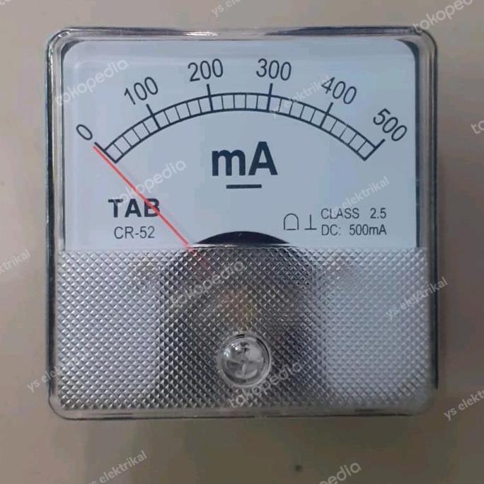 Ampere Meter Analog DC CR-52 500 mA