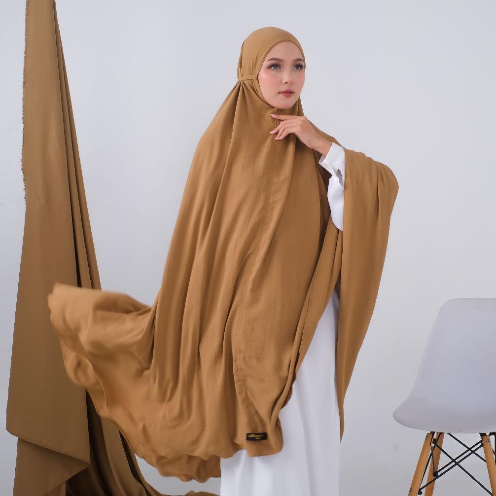 TERBARU HIJAB JILBAB BERGO KHIMAR MARYAM JUMBO SYARI CRINKLE AIRFLOW  PREMIUM NON PET XXXXXL (5XL) 1