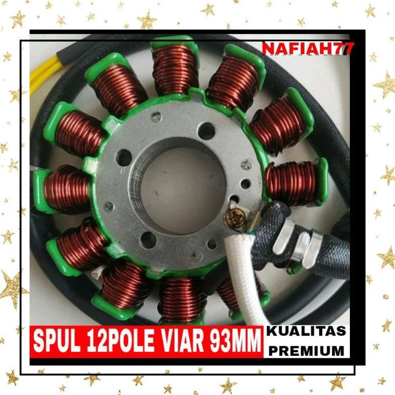 (ORIGINAL VIAR)SPULL VIAR 200CC 12 POLE/LILITAN 93MM-SPUL VIAR SPUL 12 LILITAN VIAR SPAREPART MOTOR 