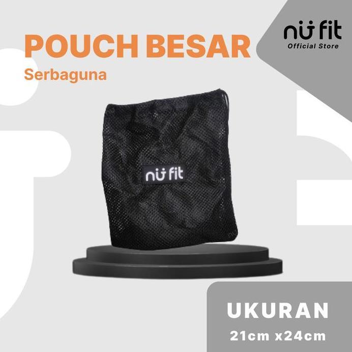 Nu Fit - Travel pouch make up organizer - Alat Penyimpanan Barang Serbaguna - Tas Serut Plastik Temp